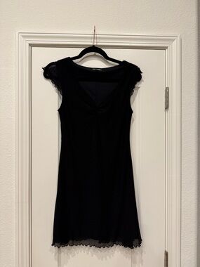 Black V Neck Dress